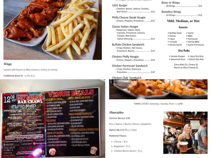 Capo's Menu