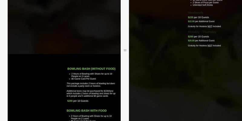 End Zone Menu