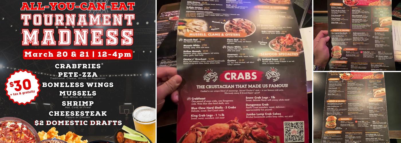 Chickie's & Pete's Menu