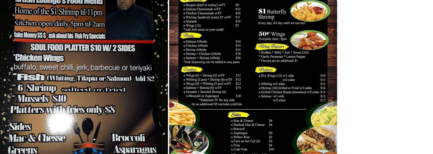 Krush Lounge Menu