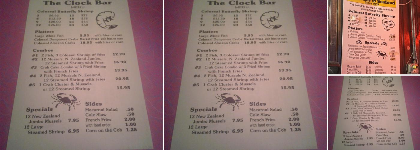 Clock Bar Menu