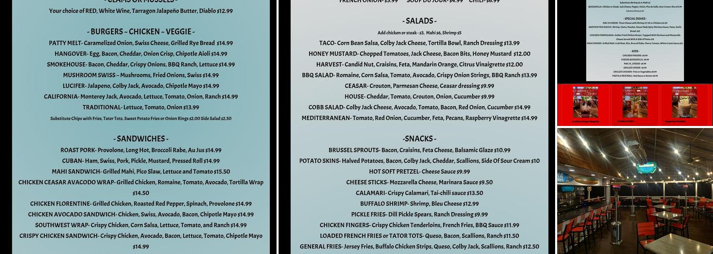 The General Deck-Bar-Grill Menu