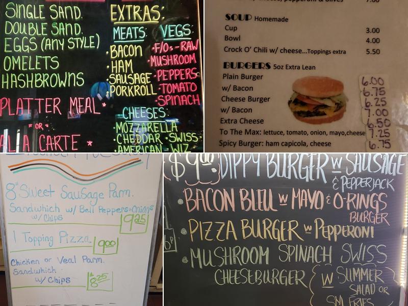 Olde Indian Valley Inn Menu