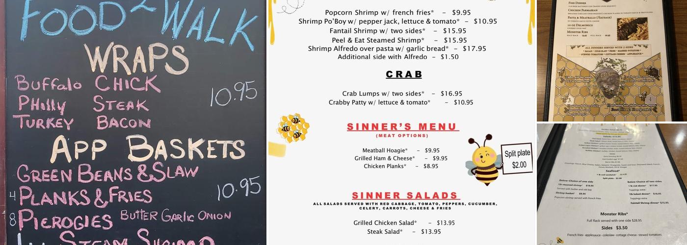 Three B's Lounge Menu