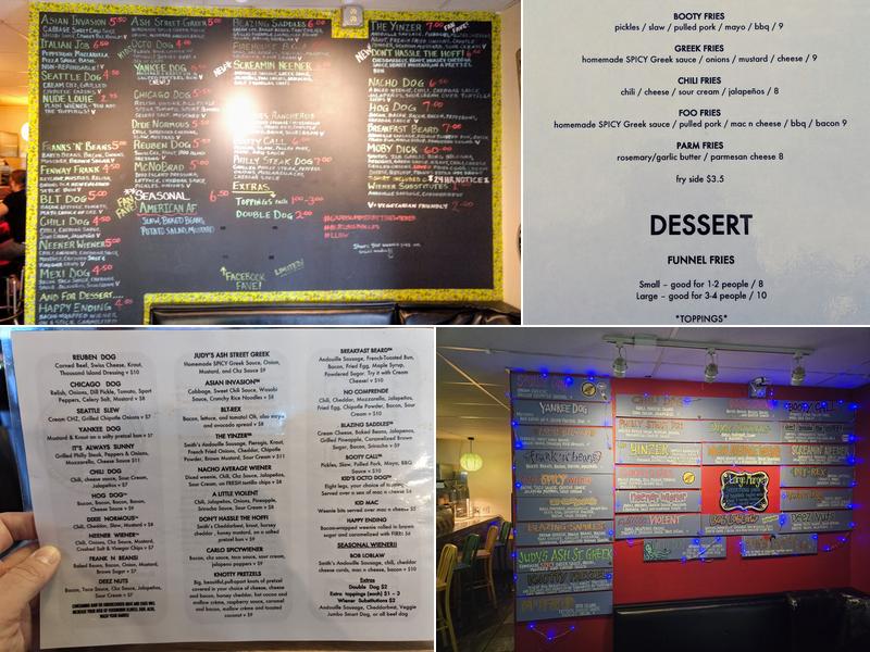 Lucky Louie's Beer Wieners Menu