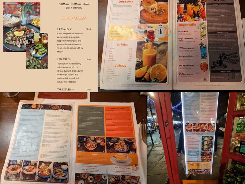 Babel Grill House Lebanese halal restaurant Menu