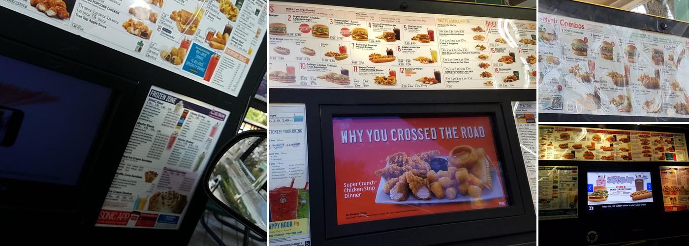 Sonic Drive-In Menu