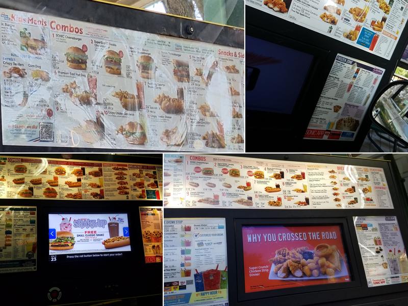 Sonic Drive-In Menu