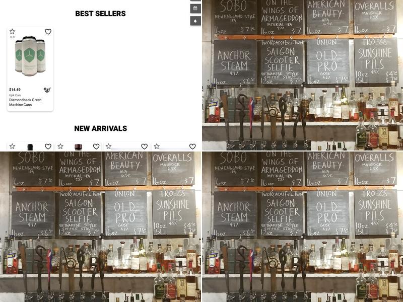 Grand Cru Bottle Shop Menu