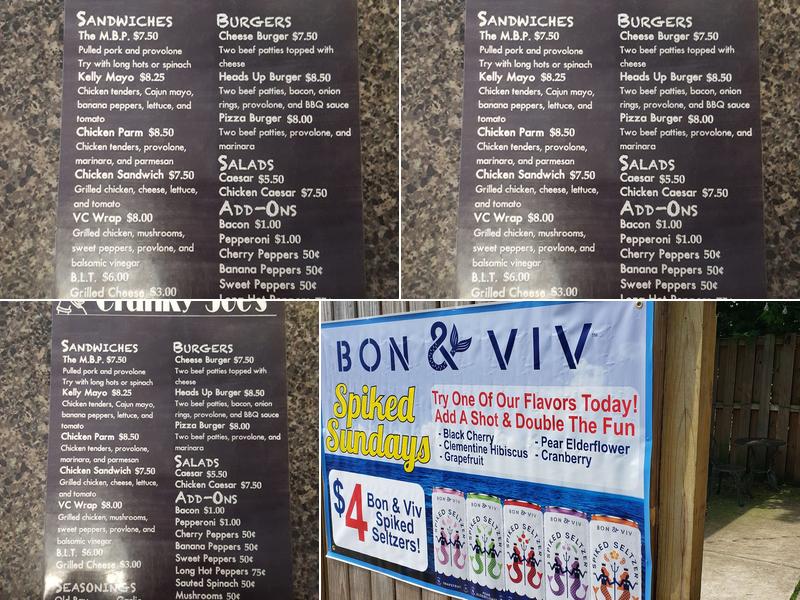 Cranky Joe's Sports Bar Menu