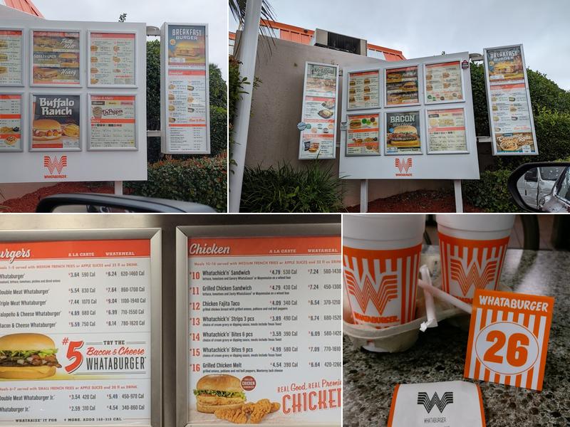 Whataburger Menu