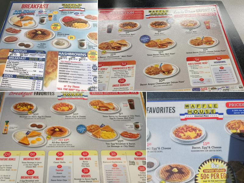Waffle House Menu