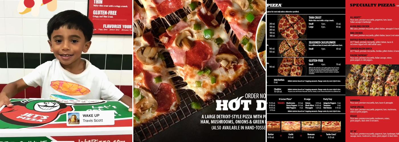Jet's Pizza Menu