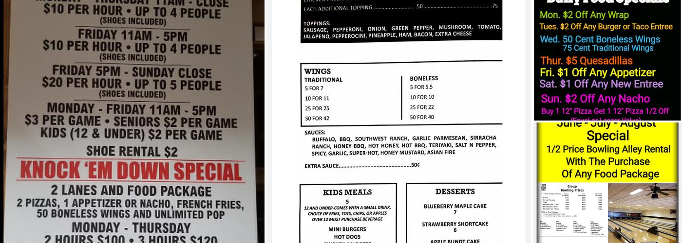 Set 'Em Up Menu