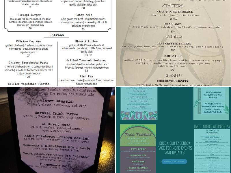 Element 41 Menu