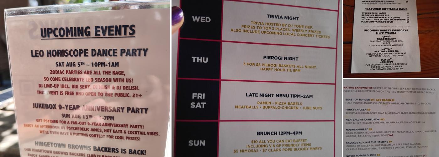 JUKEBOX Menu