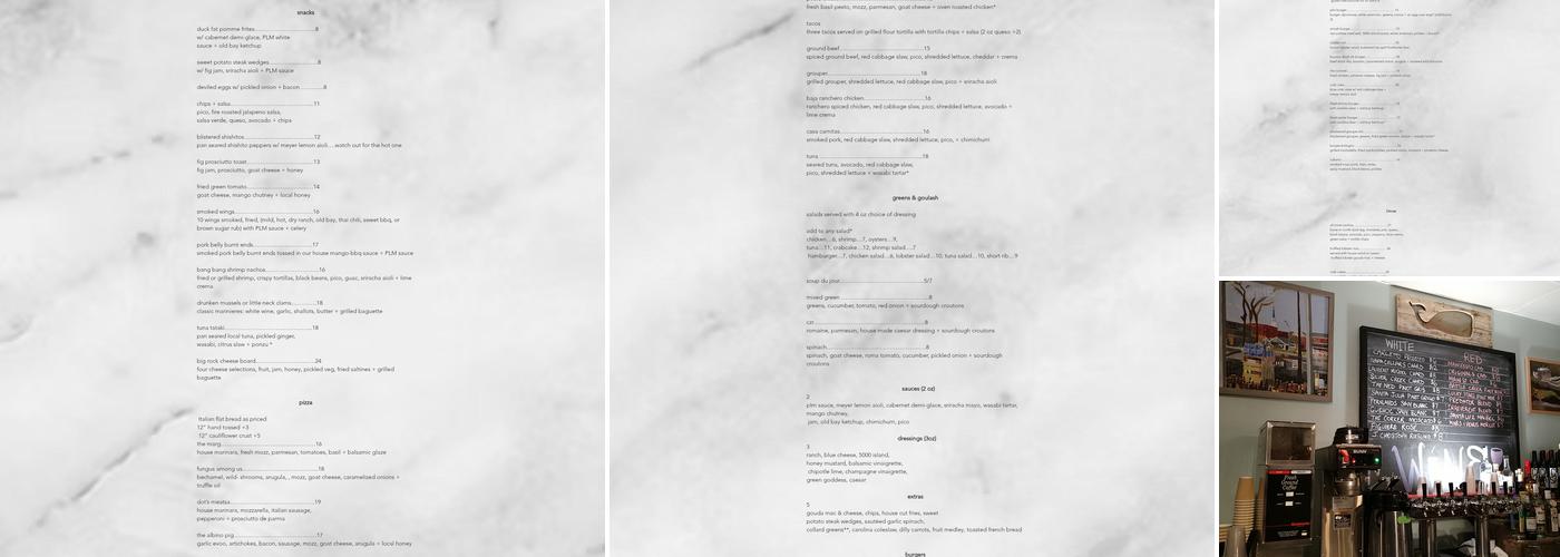 Promise Land Market Menu