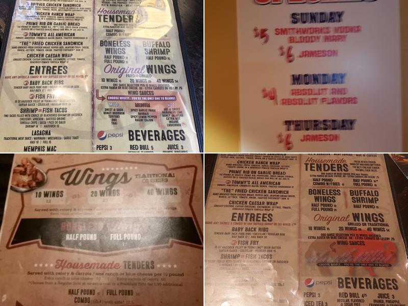 Buffalo Brothers Menu