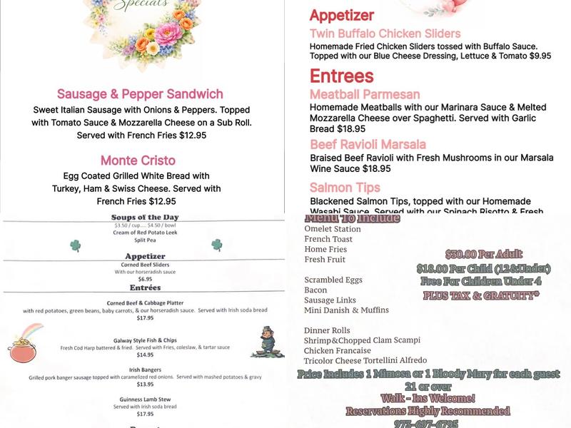 Milton Inn Menu