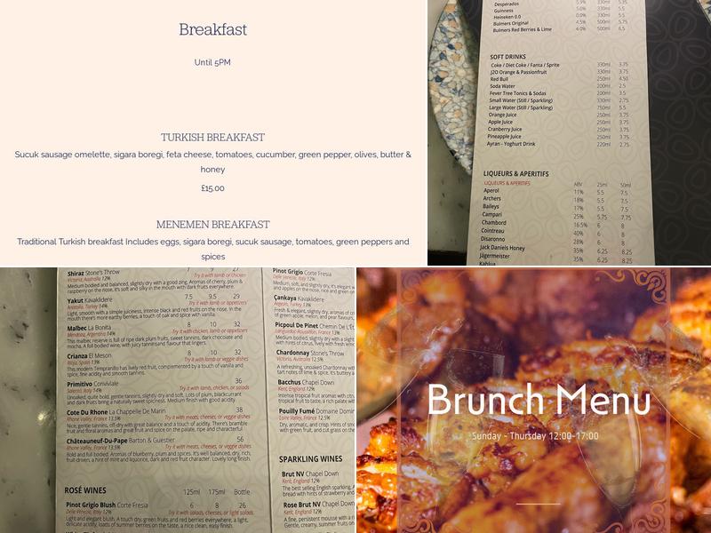 A La Turka Whitstable Menu