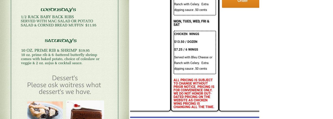 Just One More Menu