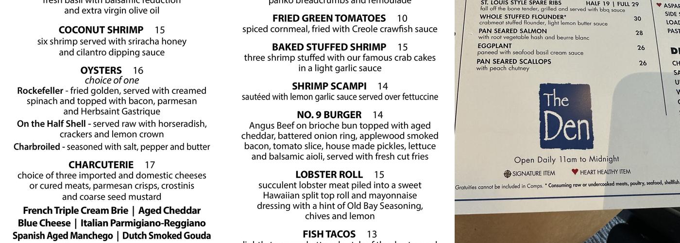 blu Menu