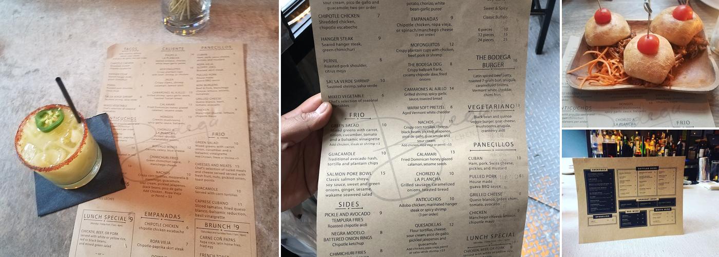 Bodega 88 Menu