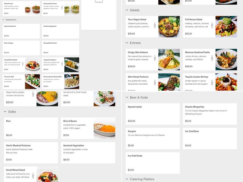 Gonzalez y Gonzalez Menu