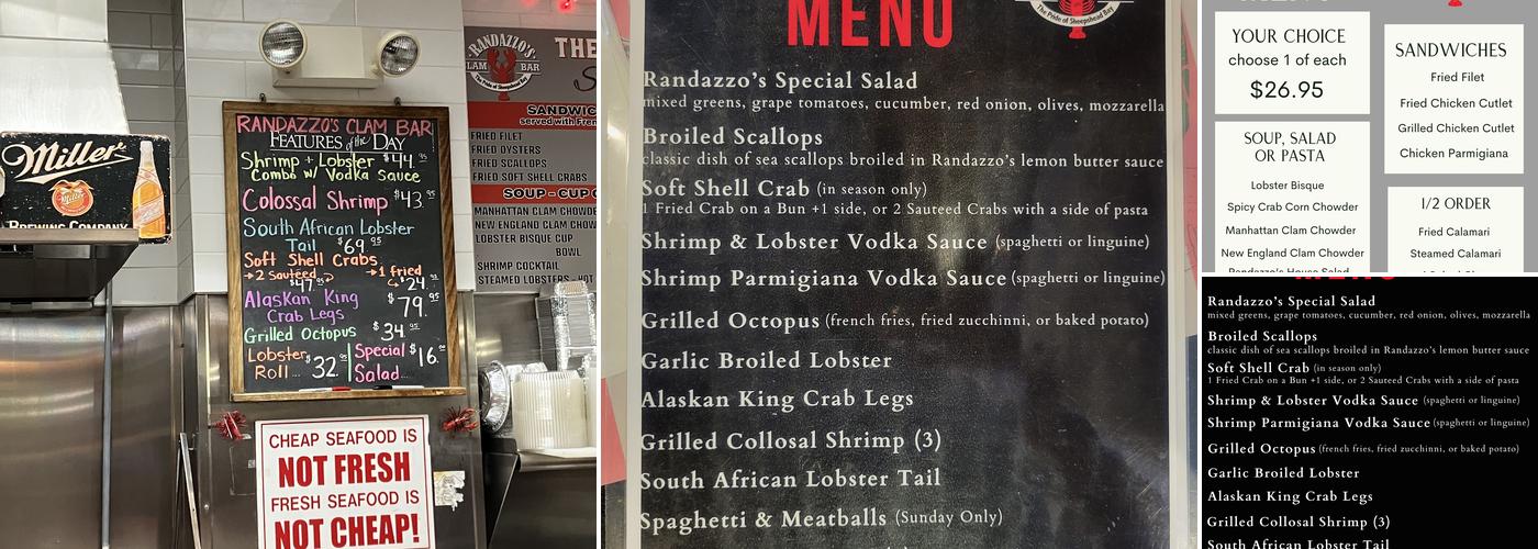 Randazzo's Clam Bar Menu
