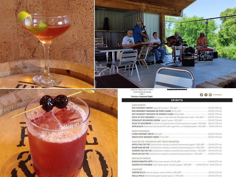 Five & 20 Spirits & Brewing Menu