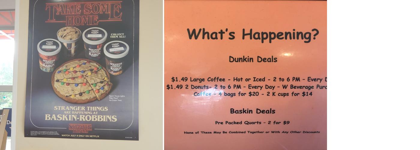 Dunkin' Menu