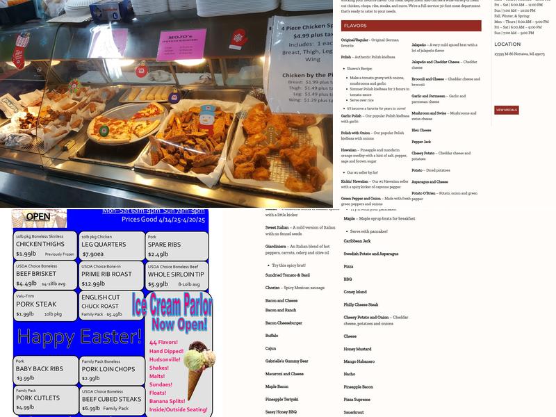 Sand Lake Party Store Menu