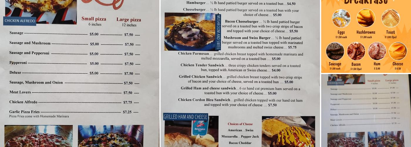 Bree's Inn Menu