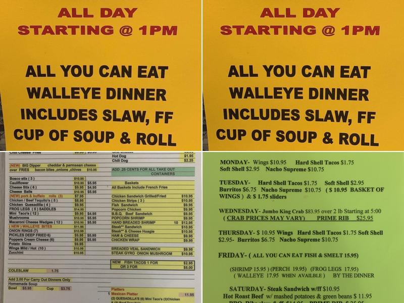 Silver star bar Menu