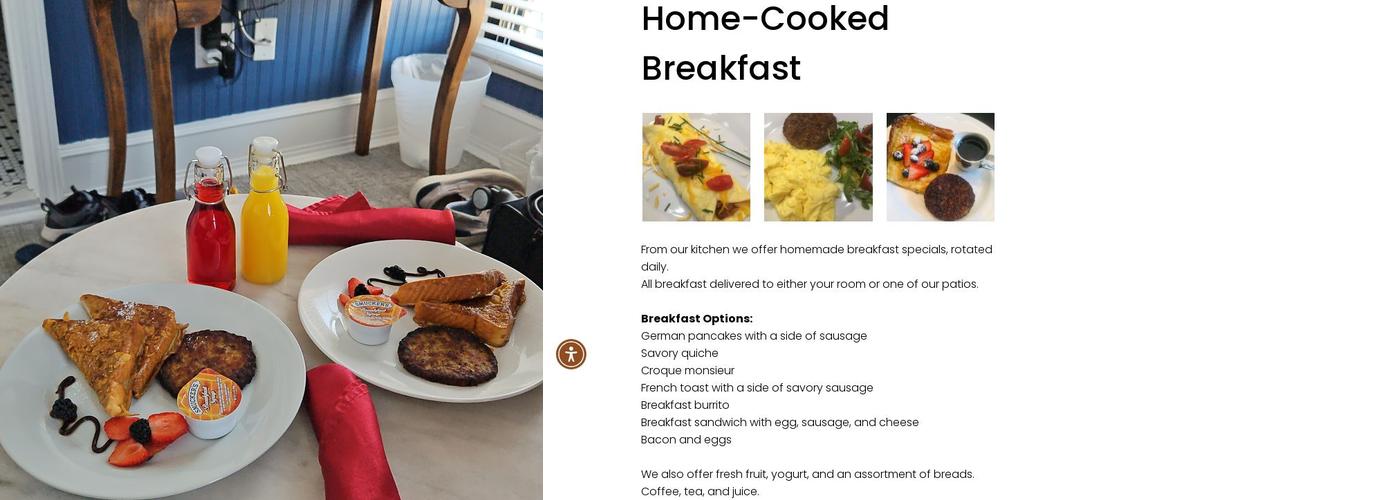 Queen Vic Guest House Provincetown Menu