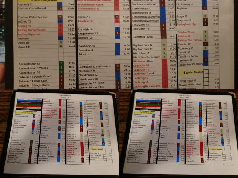 Birds of A Feather Menu