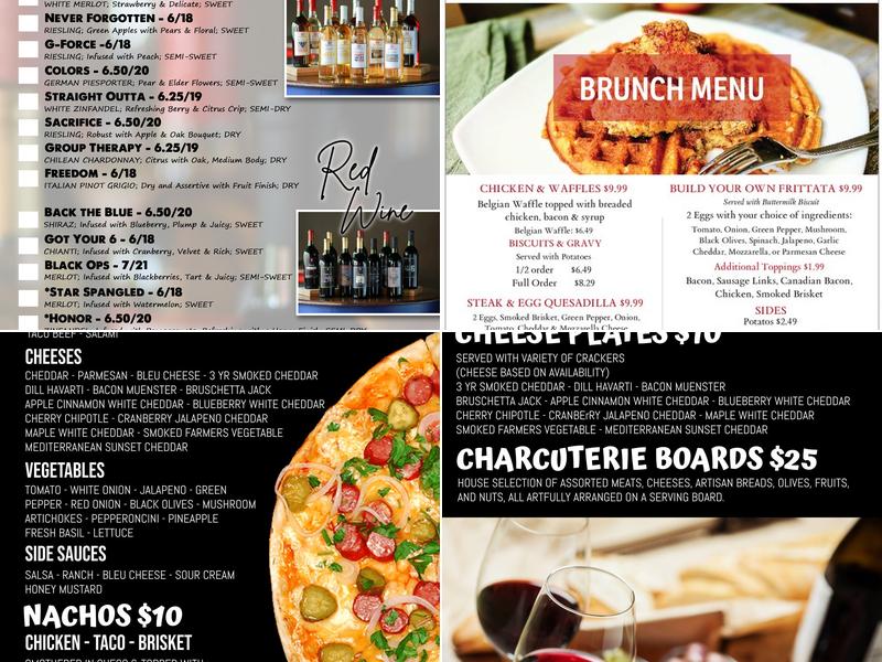 HEADQUARTERS Winery & Mercantile Menu