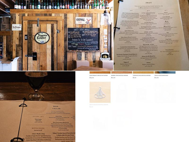 The Side Project Cellar Menu