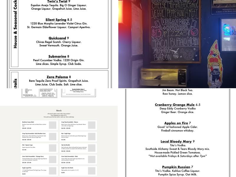 The Heavy Anchor Menu