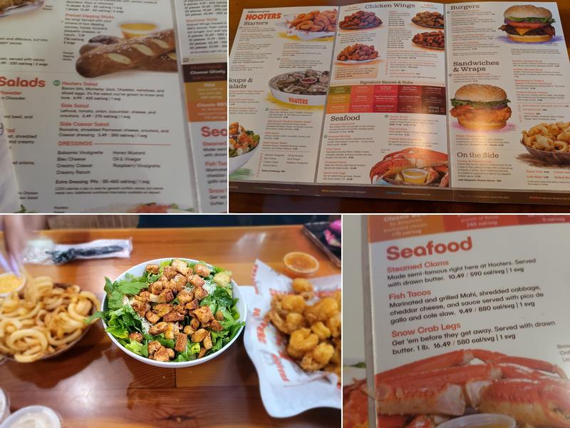 Hooters Menu