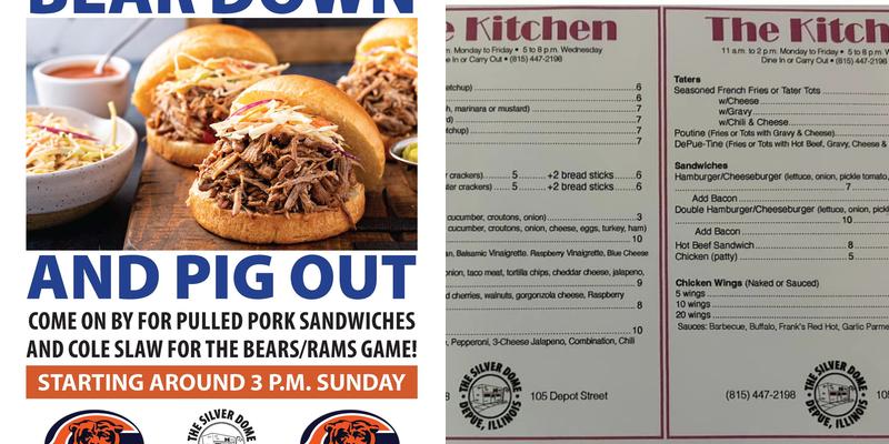 Silver Dome Menu