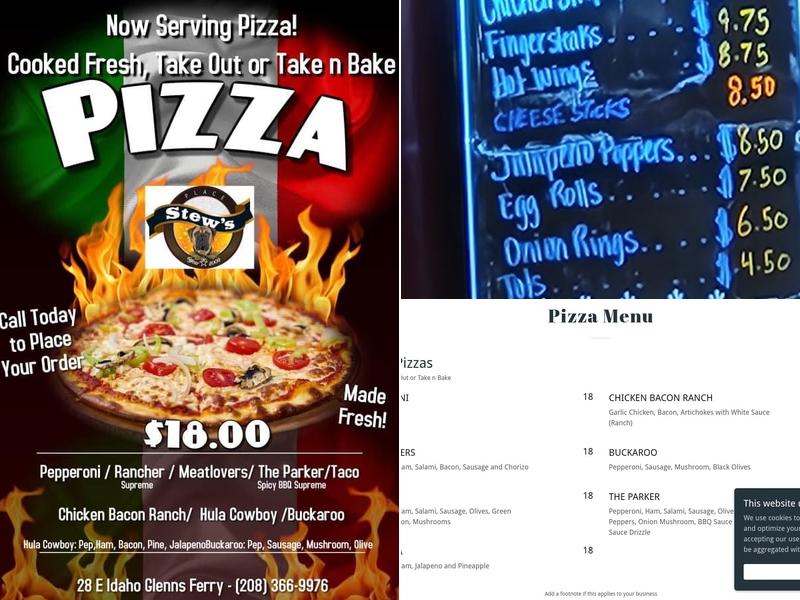 Stew's Place Menu