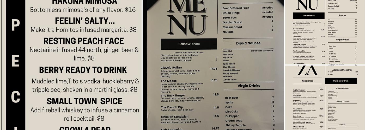 Linger Longer Lounge Menu