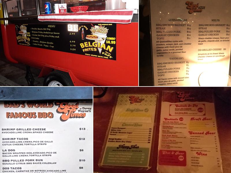 Good Times at Davey Wayne's Menu