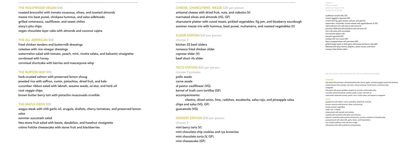 Ann’s Wine Bar Menu