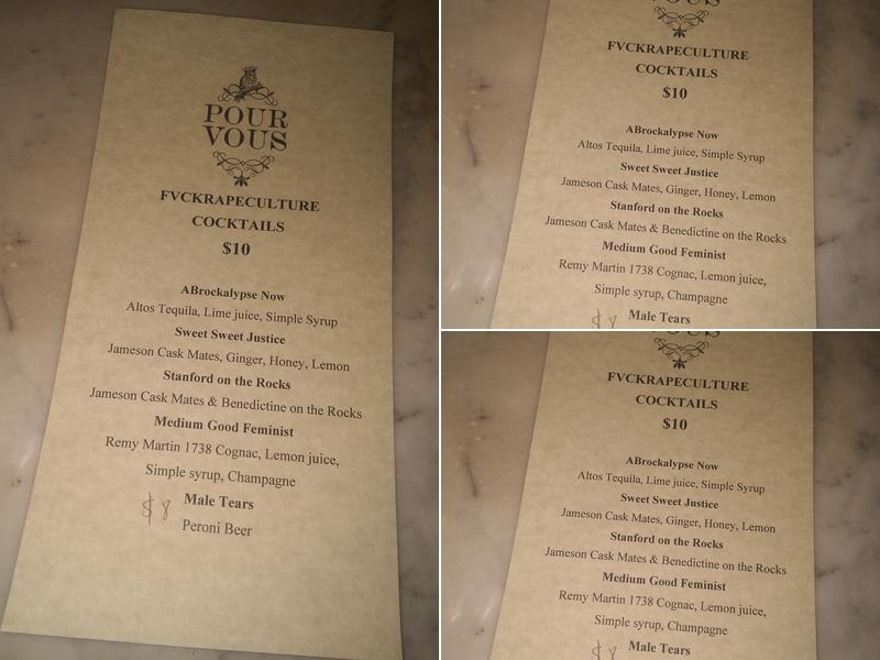Pour Vous Menu
