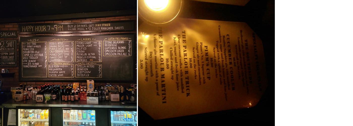Oaks Hollywood Menu