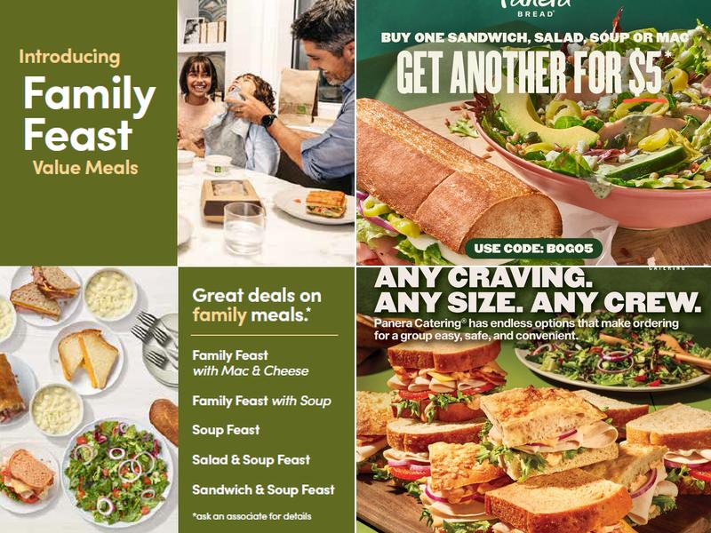 Panera Bread Menu