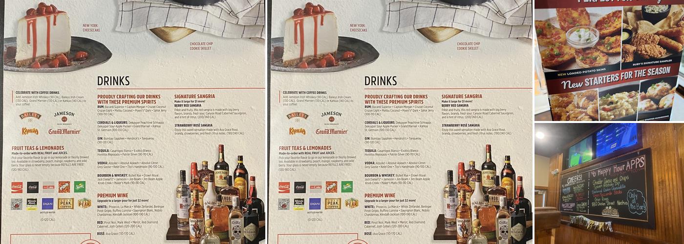 Ruby Tuesday Menu