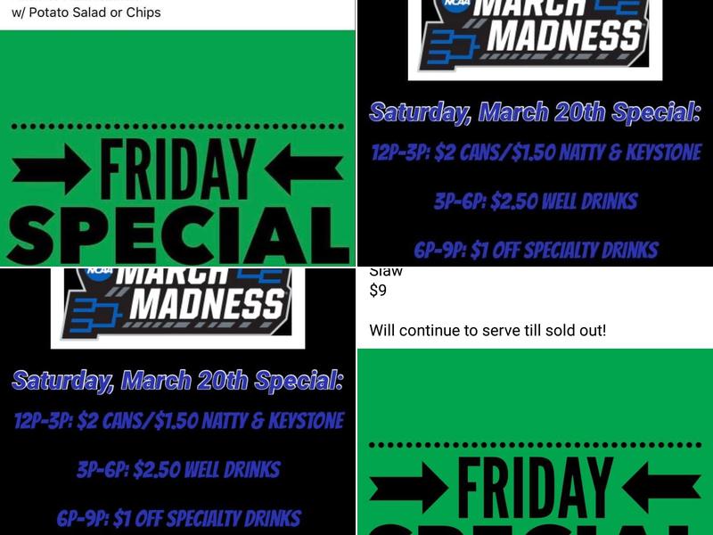 Longnecker's Batchtown Tavern Menu